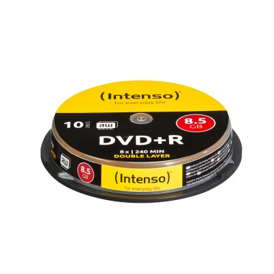 DVD+R 8,5GB, 08x Speed, Double Layer DVD Cake Box 10